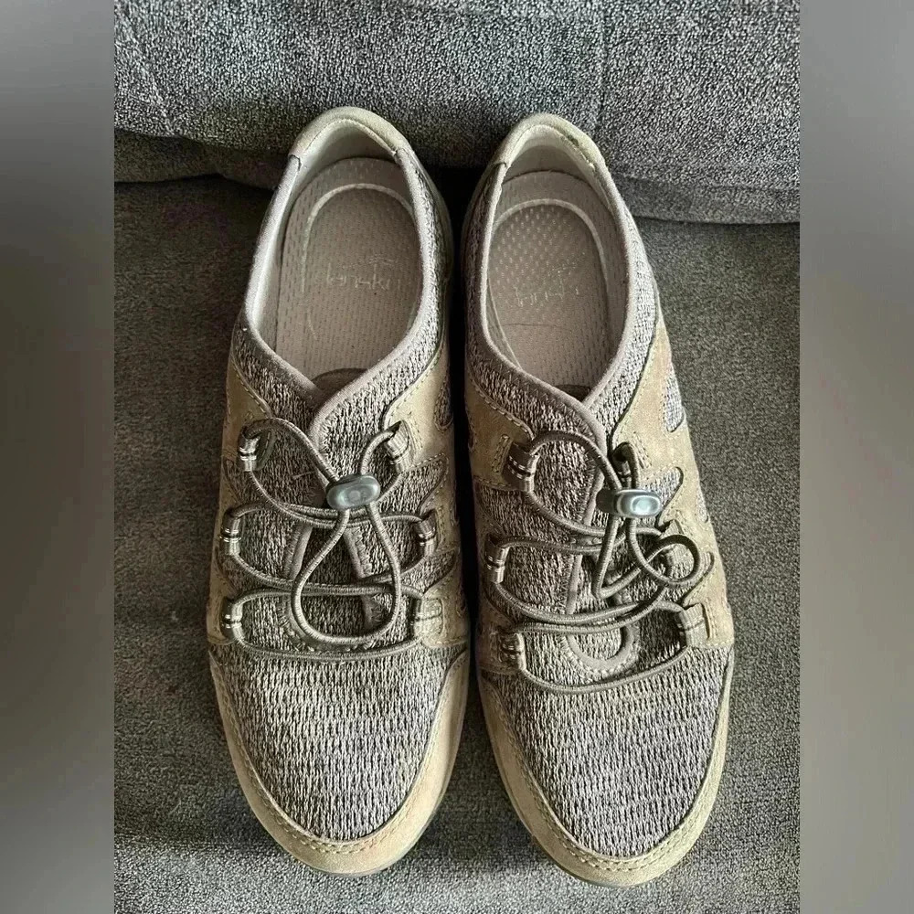 Dansko Slip On Shoes Size 38 (7.5) Grey And Tan - image 4